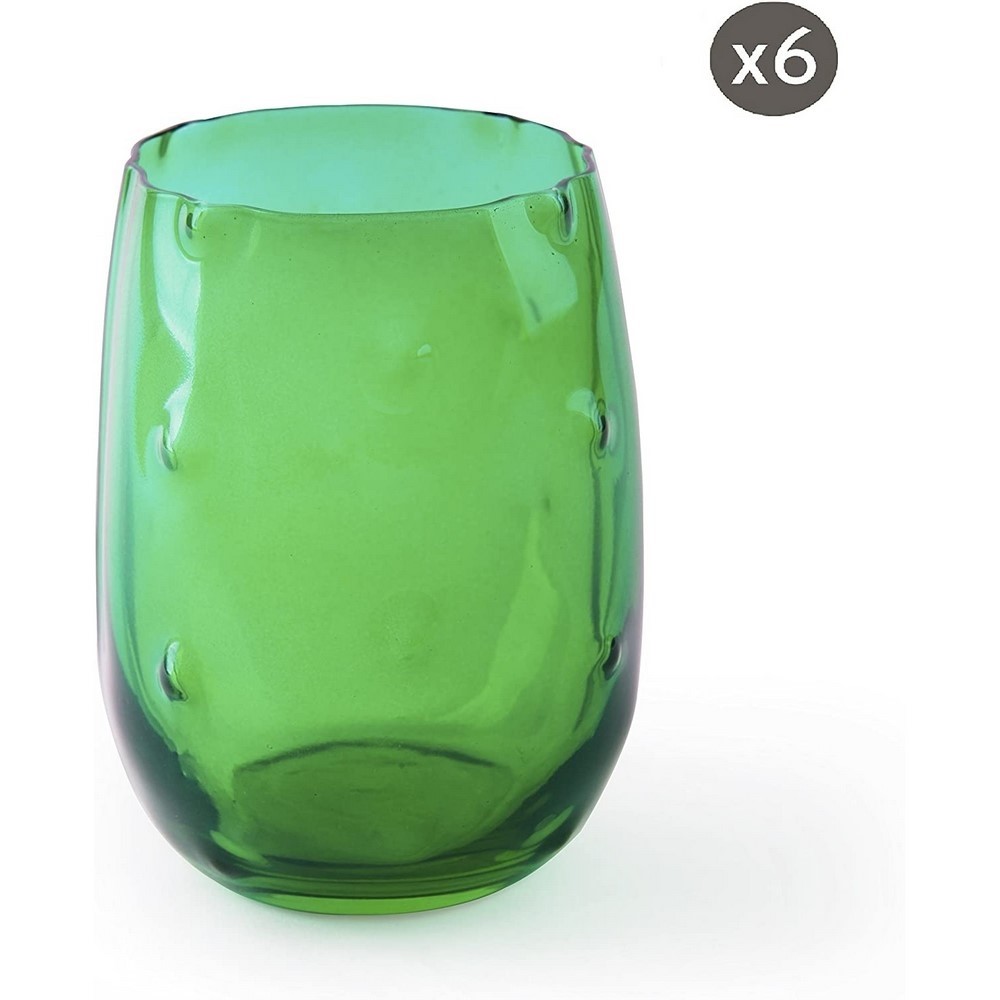 Set of porcelain plates and glass glasses BARRIO DE CACTUS 24 pcs Excelsa